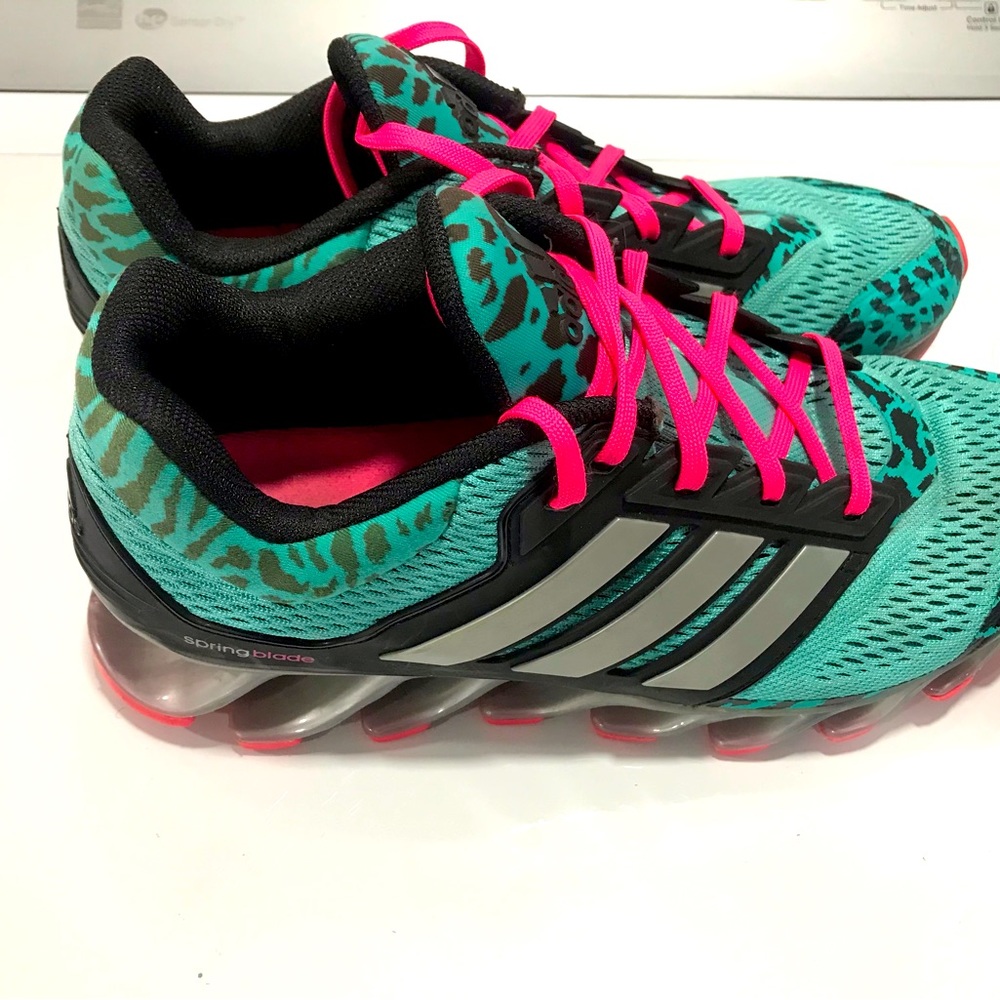 Womens adidas springblade mint pink running shoe